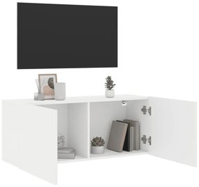 fehér falra szerelhető TV-szekrény 100 x 30 x 41 cm