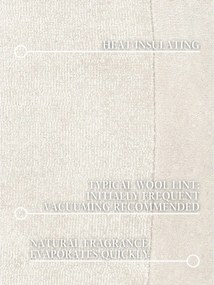 Krémszínű kézi szövésű gyapjúkeverék szőnyeg 125x200 cm Kari Organic – Villeroy&amp;Boch