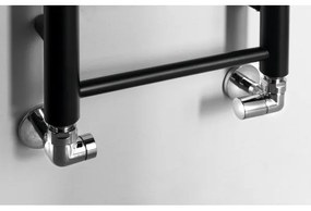 Sapho - DINA fürdőszobai radiátor, 335 W, 30 x 174 cm, matt fekete