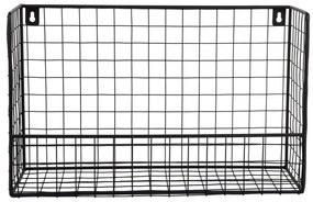 Fekete acél fali polc 40 cm Reja – PT LIVING