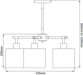 Elstead modern csillár balance barna sárgaréz elsbalance5-brpb