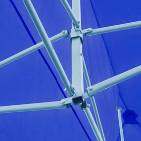 kék összecsukható pavilon 3 x 6 m