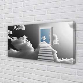 Canvas képek Sky lépcsőház ajtó 100x50 cm