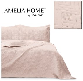 Világos rózsaszín mikroszálas steppelt ágytakaró 170x210 cm Ophelia – Restilo