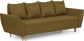 Háromszemélyes kinyitható kanapé ALEX Sárga