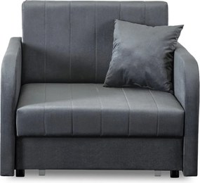 Egyszemélyes ágyazható fotel szürke, VERO