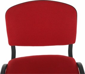 Irodai szék, piros, ISO NEW