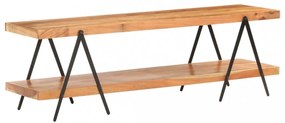 tömör akácfa TV-szekrény 160 x 40 x 50 cm