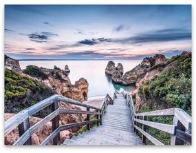 Canvas Praia fali kép, 85 x 113 cm - Styler