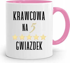 Rózsaszín Szabó Bögre 5 Csillagos, fényképes nyomattal