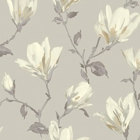 Arthouse Signature 2 Lily Floral bézs-fehér virágos papír tapéta – 925005