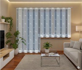 Függöny erkélyre szalaggal 600 cm-es méretben kész szett fehér