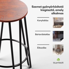 Blumfeldt 1 db. Hamilton bisztró szék Ø33 cm Fa acélkeret
