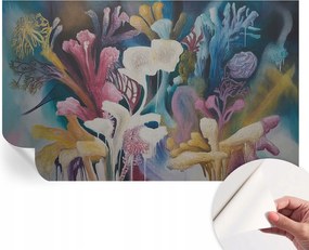 Öntapadós tapéta Divatos 3D fali ragasztó Virágos robbanás 416x254 cm