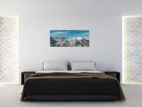 Havas csúcsok képe, Fiordland (120x50 cm)