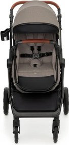 KINDERKRAFT - Kombinált babakocsi 3in1 ESME Sand bézs + autósülés MINK PRO