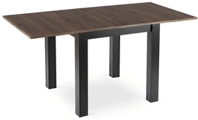 MAX bővíthető étkezőasztal 80–160 cm, dió/fekete színben