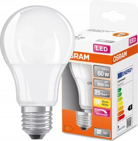 Led izzó E27 A60 8,8W 2700K szabályozható Osram