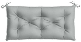 2 db melange világosszürke szövet kerti padpárna 100 x 50 x 7cm