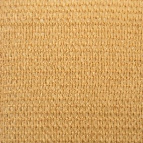 homokszínű háromszög alakú HDPE napvitorla 160 g/m² 5x5x6 m