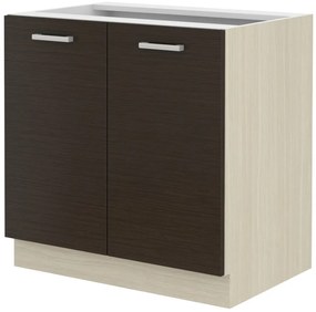 Alsó konyhaszekrény a mosogató alá Chasma 80 ZL 2F BB (ferara tölgy + sötét fa). 1032891