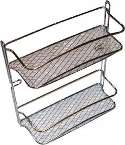 Fürdőszobai polc Star 2 szintes 23x10x26cm Cr 2972