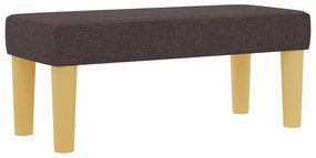 Boxspring Ágy Matrachoz és Padhoz Sötétbarna 100x200 cm Szövet