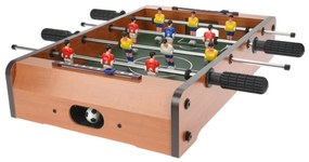 Mini fociasztal, 50x31x9 cm, fa, tarka