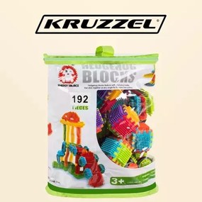Építőkockák - sünök 192 db Kruzzel 20376