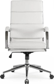 Forgószék fehér ökobőr. CAMILO