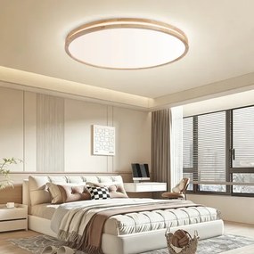 BRILAGI - LED dimmelhető lámpatest MOLINA LED/128W/230V 3000-6000K tölgy, átmérő 100 cm + távirányító