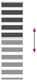 zebrafüggönnyel fekete szövetszélesség 40,9 cm poliészter