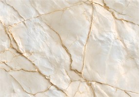 Vinyl Tapéta Flizelin Márvány Absztrakt Kő Fehér Bézs 368x254