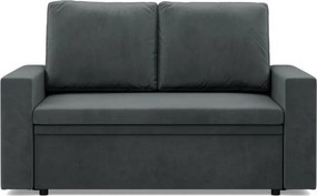 Zeus kanapé, bársony, hab töltet, egyenes kartámasz, szürke