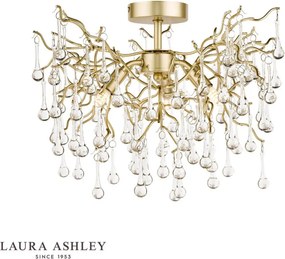 LAURA ASHLEY 3756150-Q WILLOW Kristály Mennyezeti Lámpa Átlátszó, Pezsgő G9 IP20