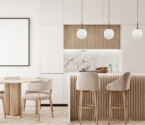 ITALUX PND-5578-1L-BK DEORE Modern Függesztett Lámpa Fehér, Fekete E27 IP20