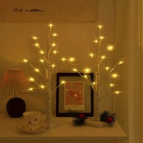 Salcar LED-es fényfüzér – nyírfa 60 CM 2 Db