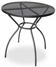 ROJAPLAST Kerti asztal fémből ZWMT-06 72 cm fekete