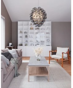 ByRydens 4202230-4500 - DELUXE zsinóros csillár 4xE14/5W/230V szürke/füstszínű