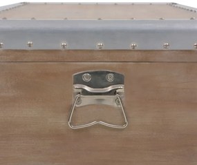 barna tömör fenyő tárolóláda 91 x 52 x 40 cm