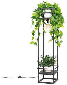 Okos ipari állólámpa fekete, WiFi-vel, G95 - Cage Rack