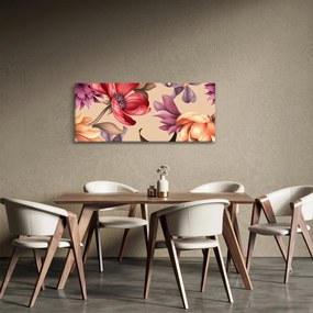 Kép - Vintage virágok (120x50 cm)