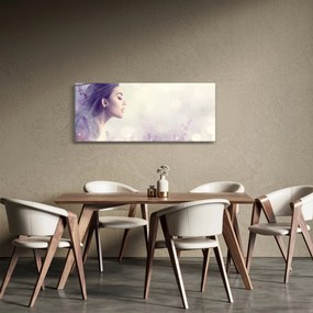 Levendulás nő képe (120x50 cm)