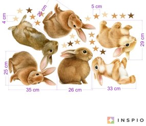 INSPIO Falmatricák - Nyuszik gyerekeknek