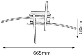 Rabalux 2503 - LED Mennyezeti lámpa ALEXIS 4xLED/6W
