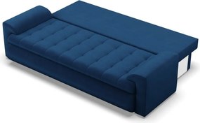 Tokio kanapéágy, bársony, kék