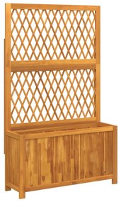 tömör akácfa rácsos ültetőláda 100 x 32 x 165 cm