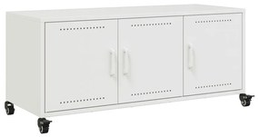 fehér acél TV-szekrény 100,5 x 39 x 43,5 cm