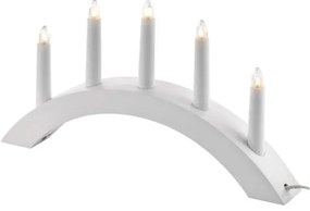 Karácsonyi gyertyatartó 5xE10/15W/230V fehér
