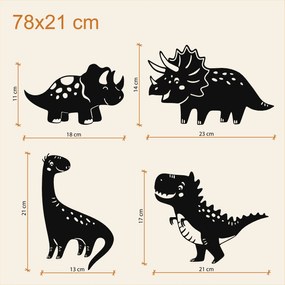 Falmatricák gyerekszobába - Játékos dinoszauruszok